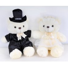 Plush wedding bear toy