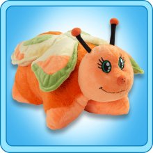 Orange Butterfly animal shaped lovely designed soft pillow pets suffed pillow pet