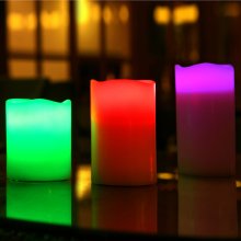 Decorative led flameless candle / led christmas candles / color changing candles